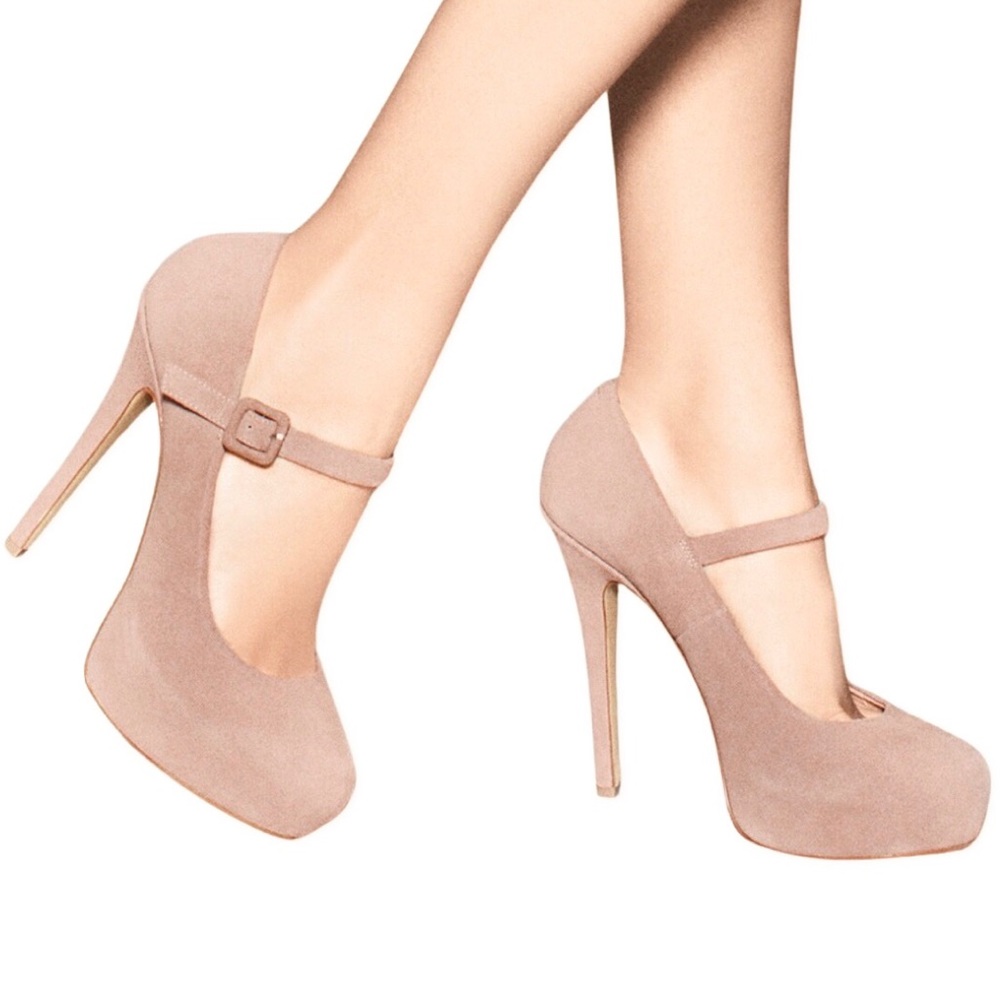 🆕 Shoemint Molly Blush Suede Heels